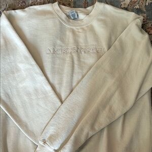 Cream Graphic Sweatshirt